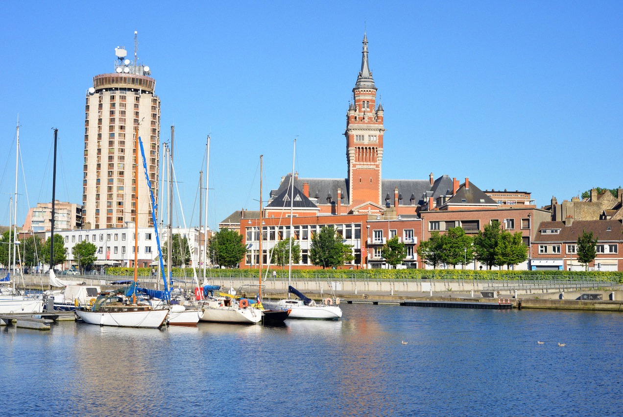 The harbour of Dunkirk, eastern end of the DFDS short-sea services